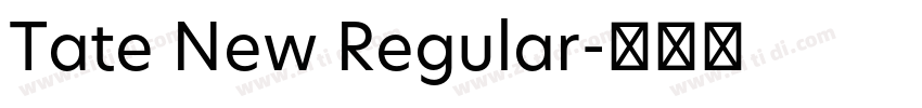 Tate New Regular字体转换